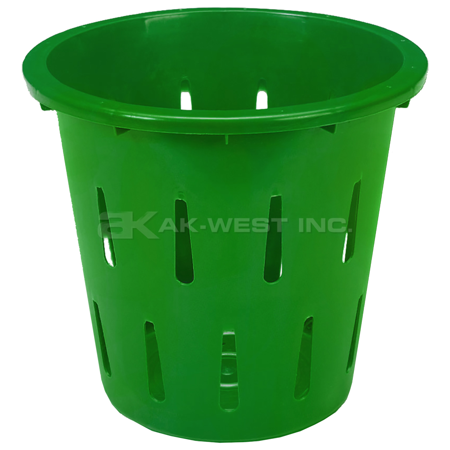 Green, 15" Diameter x 13" Tall, 5/8 Bushel Vented Container