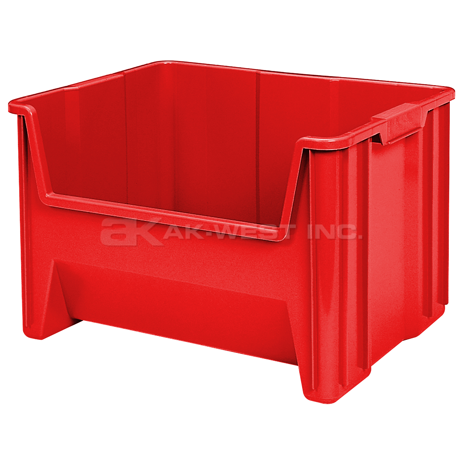 Red, 15-1/4" x 19-7/8" x 12-7/16" Stack and Store Bin (3 Per Carton)