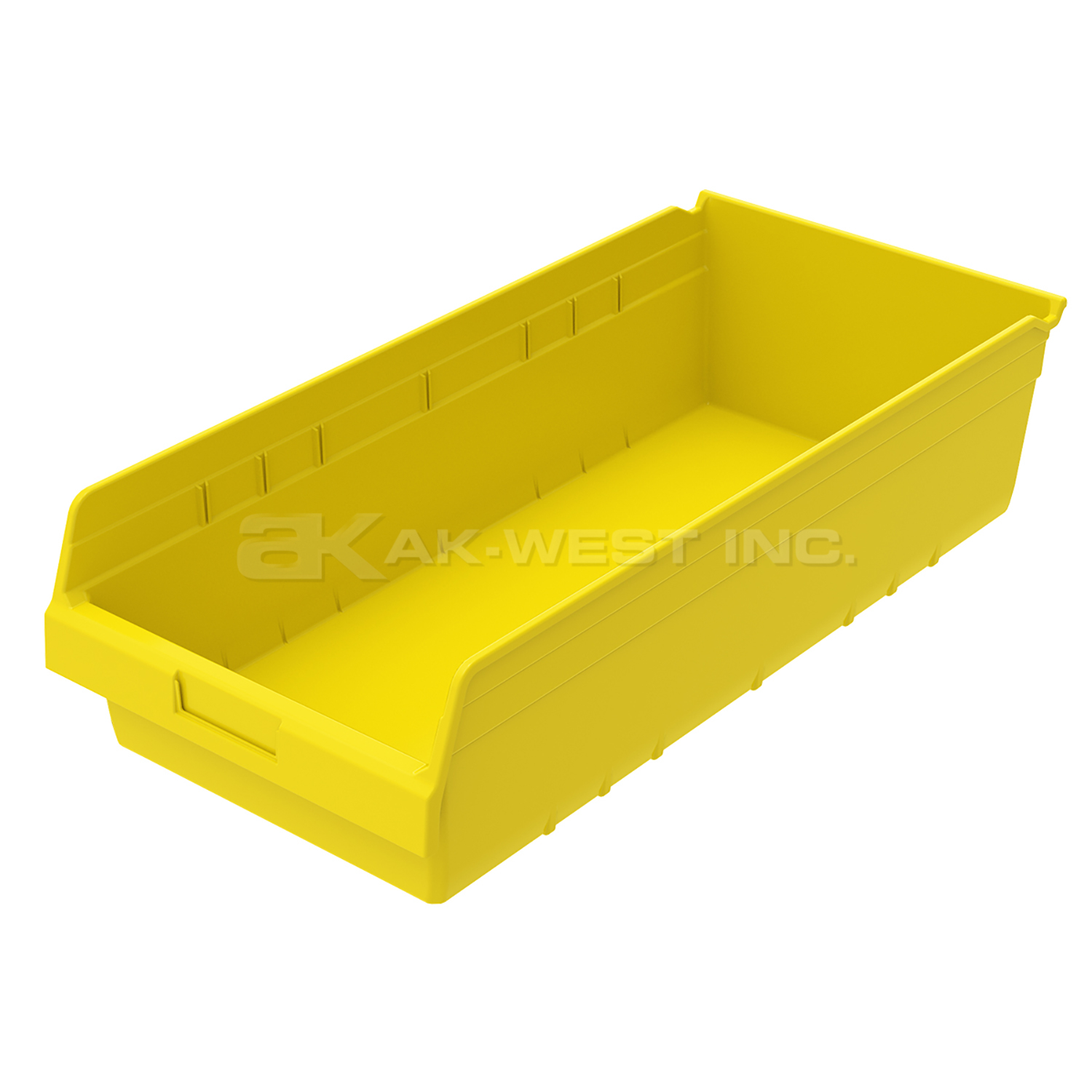 Yellow, 23-5/8" x 11-1/8" x 6" Shelf Bin (6 Per Carton)