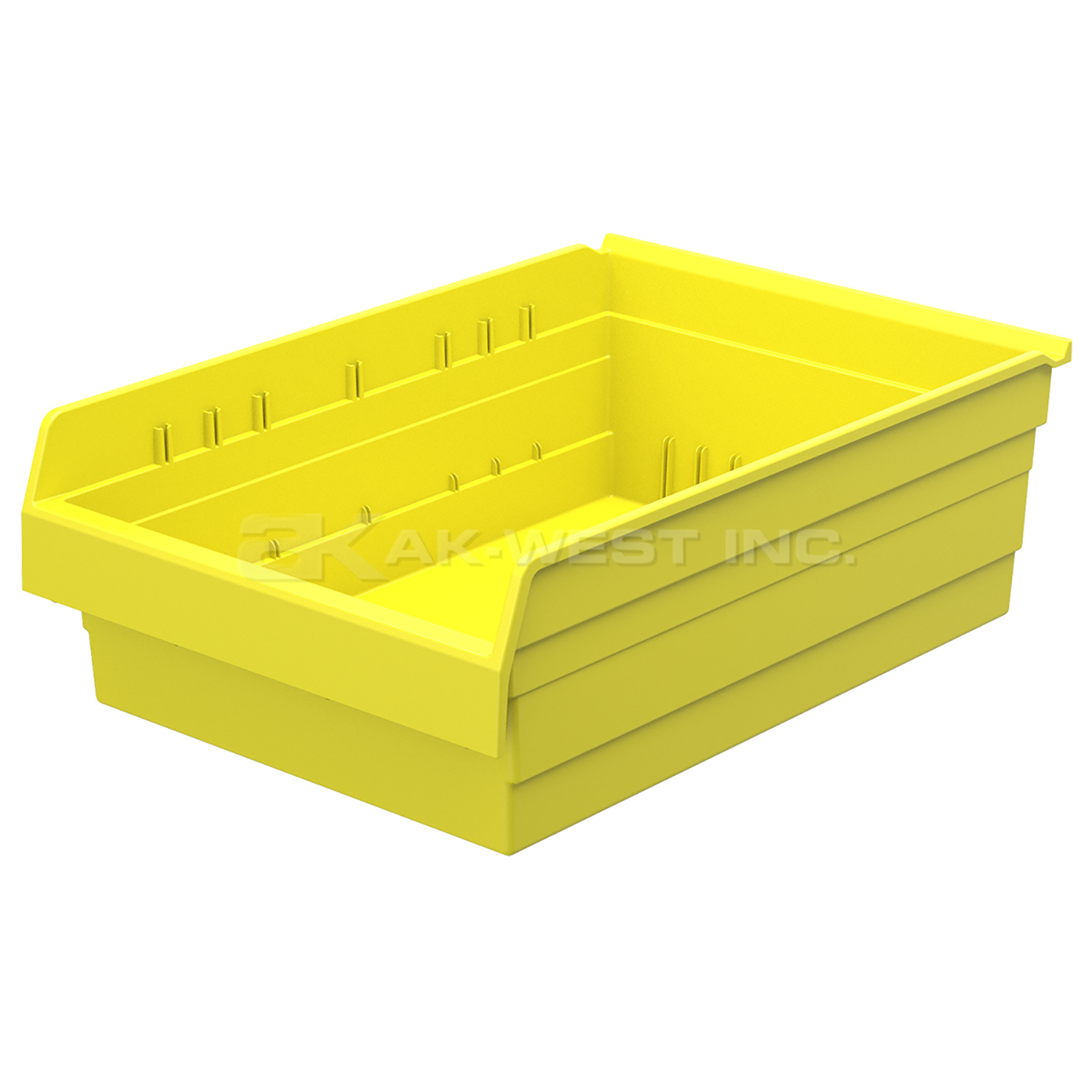 Yellow, 23-5/8" x 16-1/2" x 8" Shelf Bin (4 Per Carton)