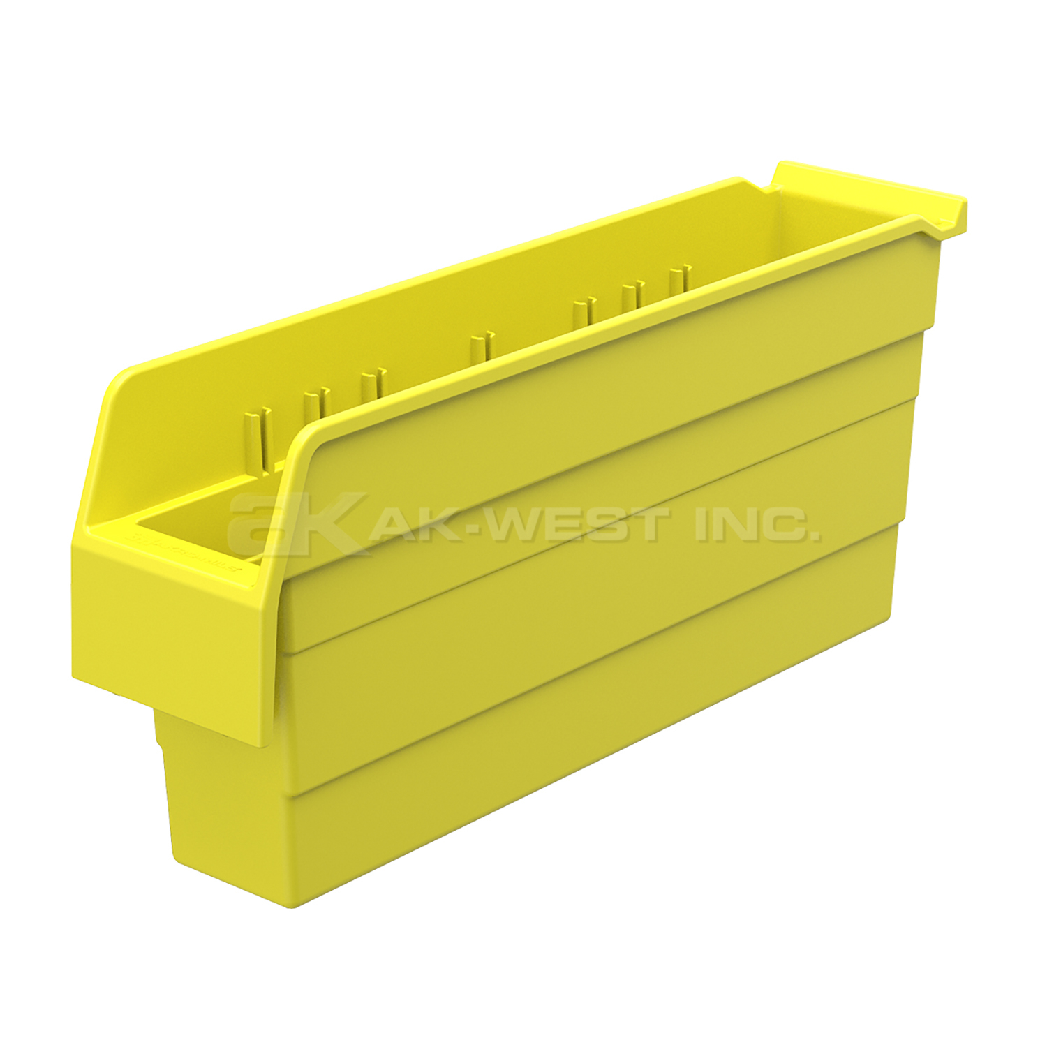 Yellow, 17-5/8" x 4-1/8" x 8" Shelf Bin (8 Per Carton)