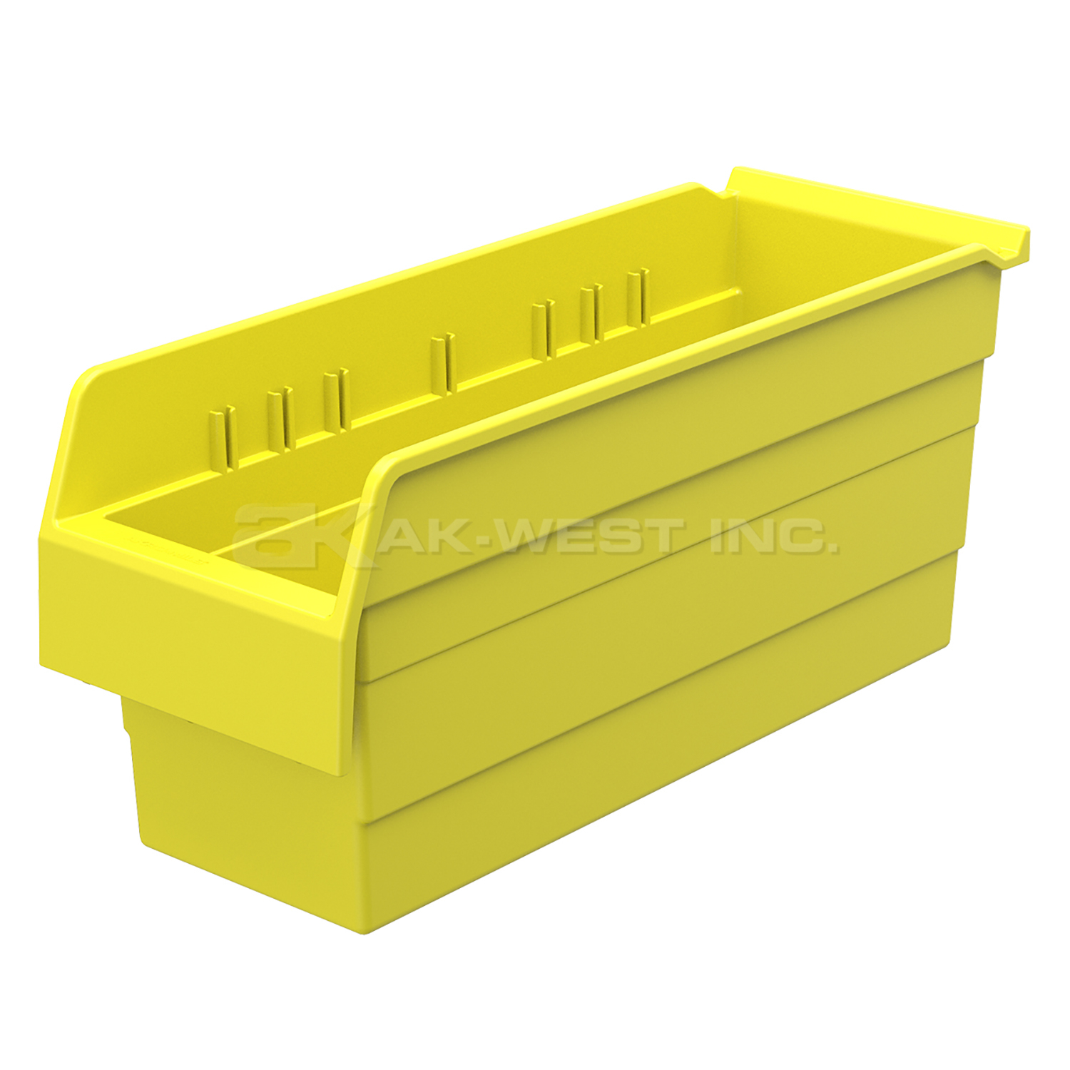 Yellow, 17-5/8" x 6-5/8" x 8" Shelf Bin (10 Per Carton)