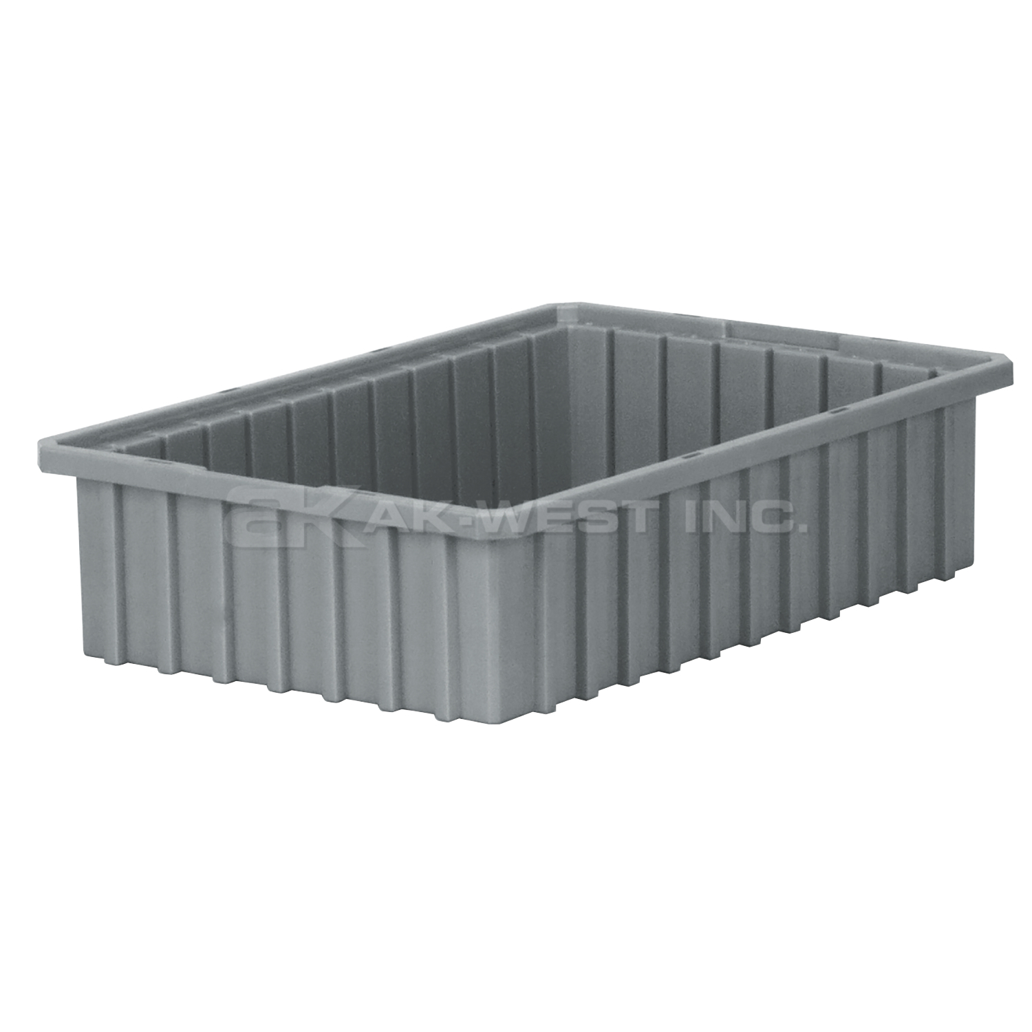 Grey, 16-1/2" x 10-7/8" x 4" Dividable Grid Container (12 Per Carton)