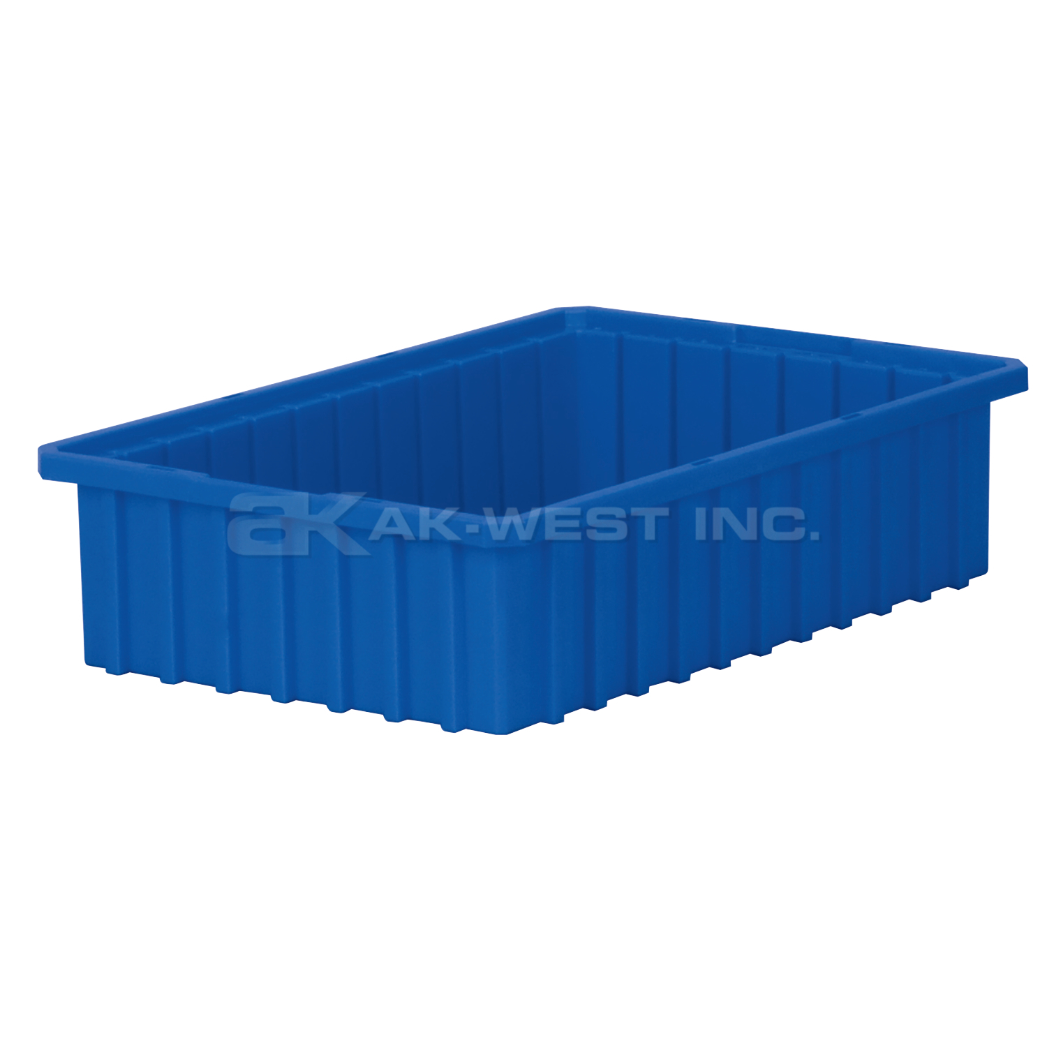 Blue, 16-1/2" x 10-7/8" x 4" Dividable Grid Container (12 Per Carton)