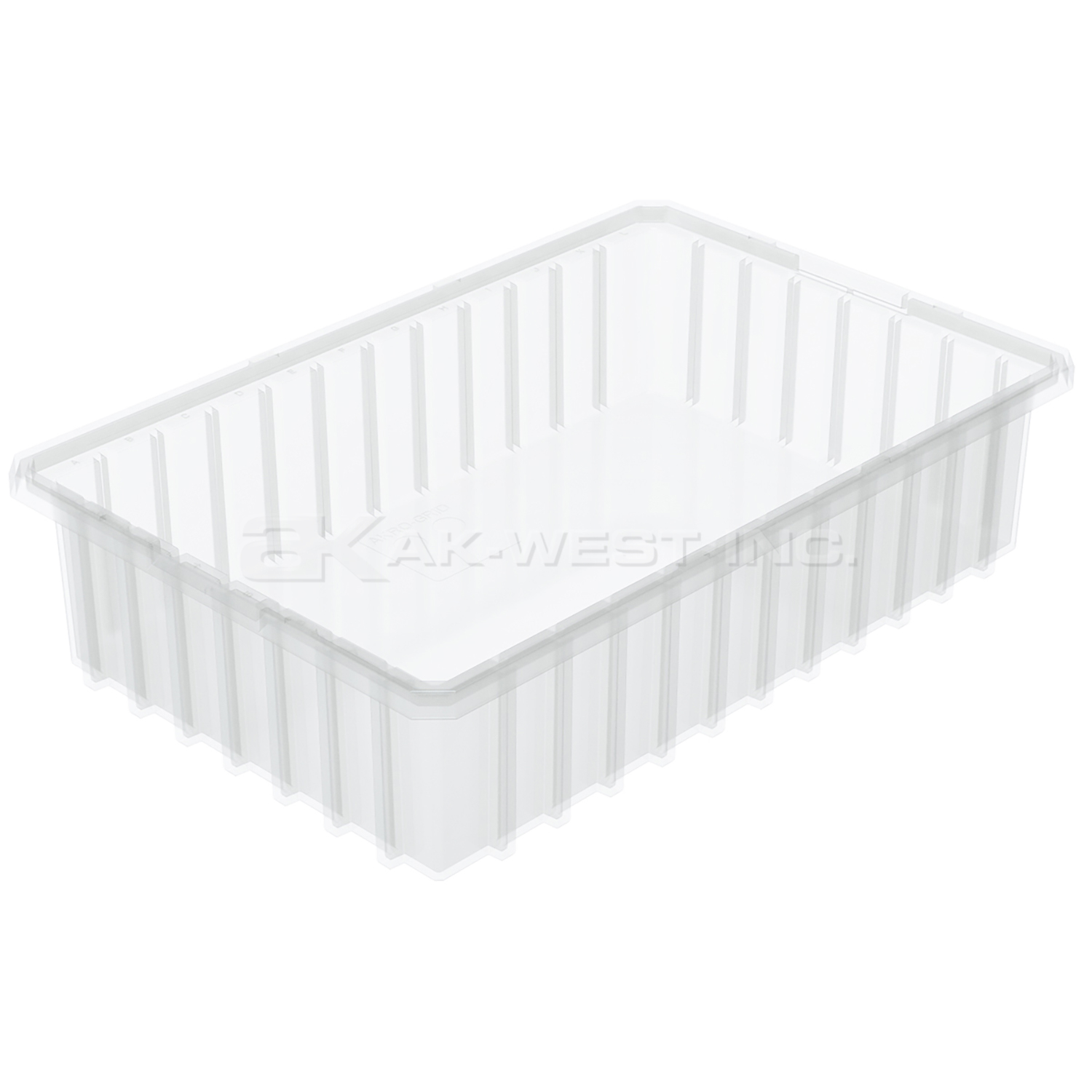 Clear, 16-1/2" x 10-7/8" x 4" Dividable Grid Container (12 Per Carton)