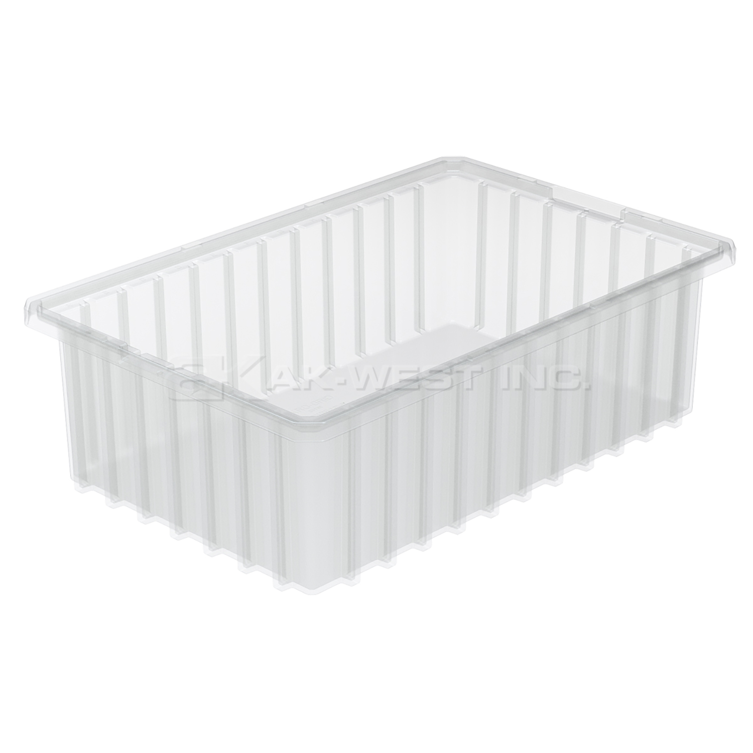Clear, 16-1/2" x 10-7/8" x 5" Dividable Grid Container (12 Per Carton)