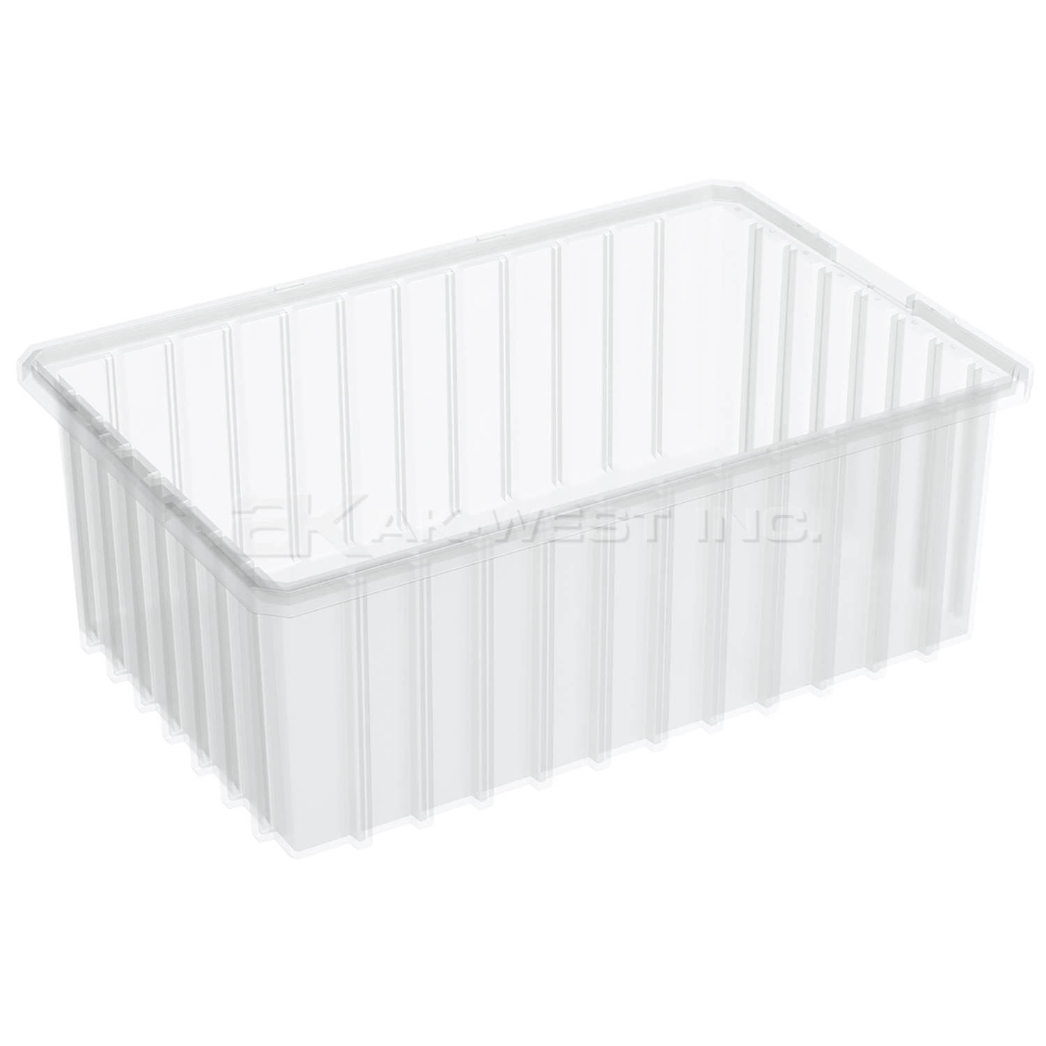 Clear, 16-1/2" x 10-7/8" x 6" Dividable Grid Container (8 Per Carton)