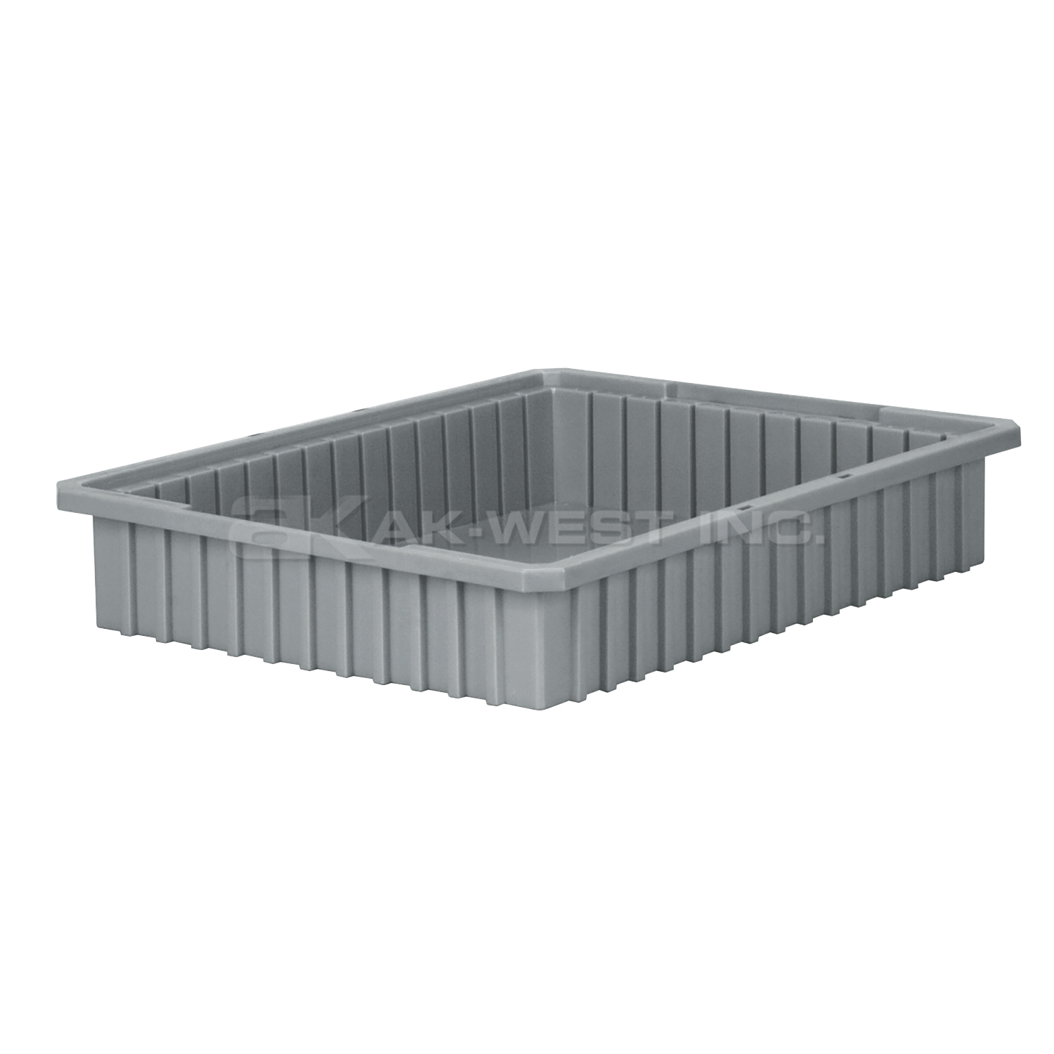 Grey, 22-3/8" x 17-3/8" x 4" Dividable Grid Container (6 Per Carton)