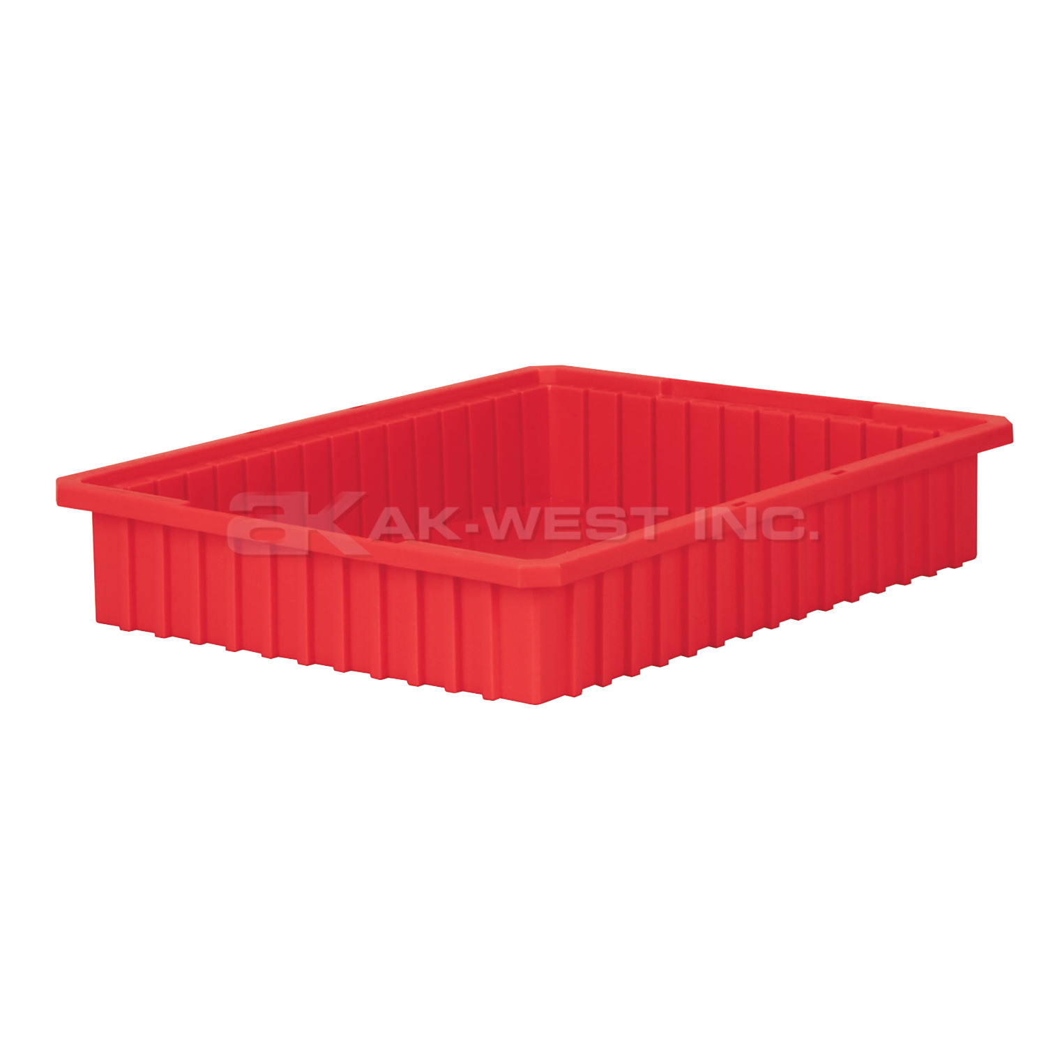 Red, 22-3/8" x 17-3/8" x 4" Dividable Grid Container (6 Per Carton)