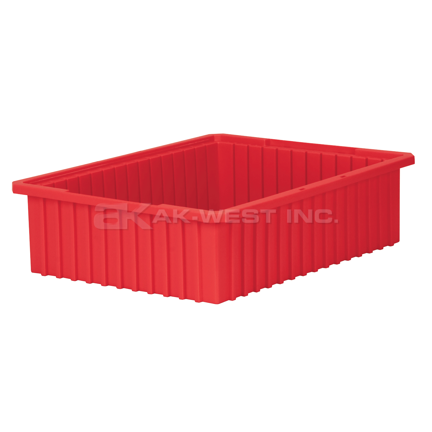 Red, 22-3/8" x 17-3/8" x 6" Dividable Grid Container (4 Per Carton)
