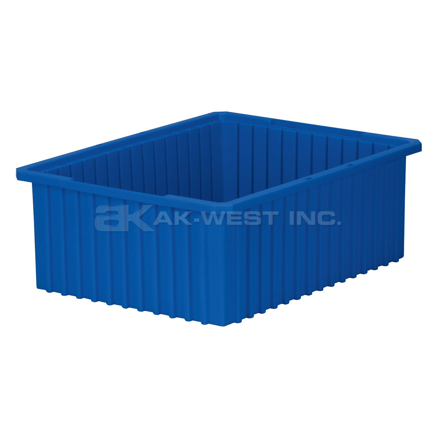 Blue, 22-3/8" x 17-3/8" x 8" Dividable Grid Container (3 Per Carton)
