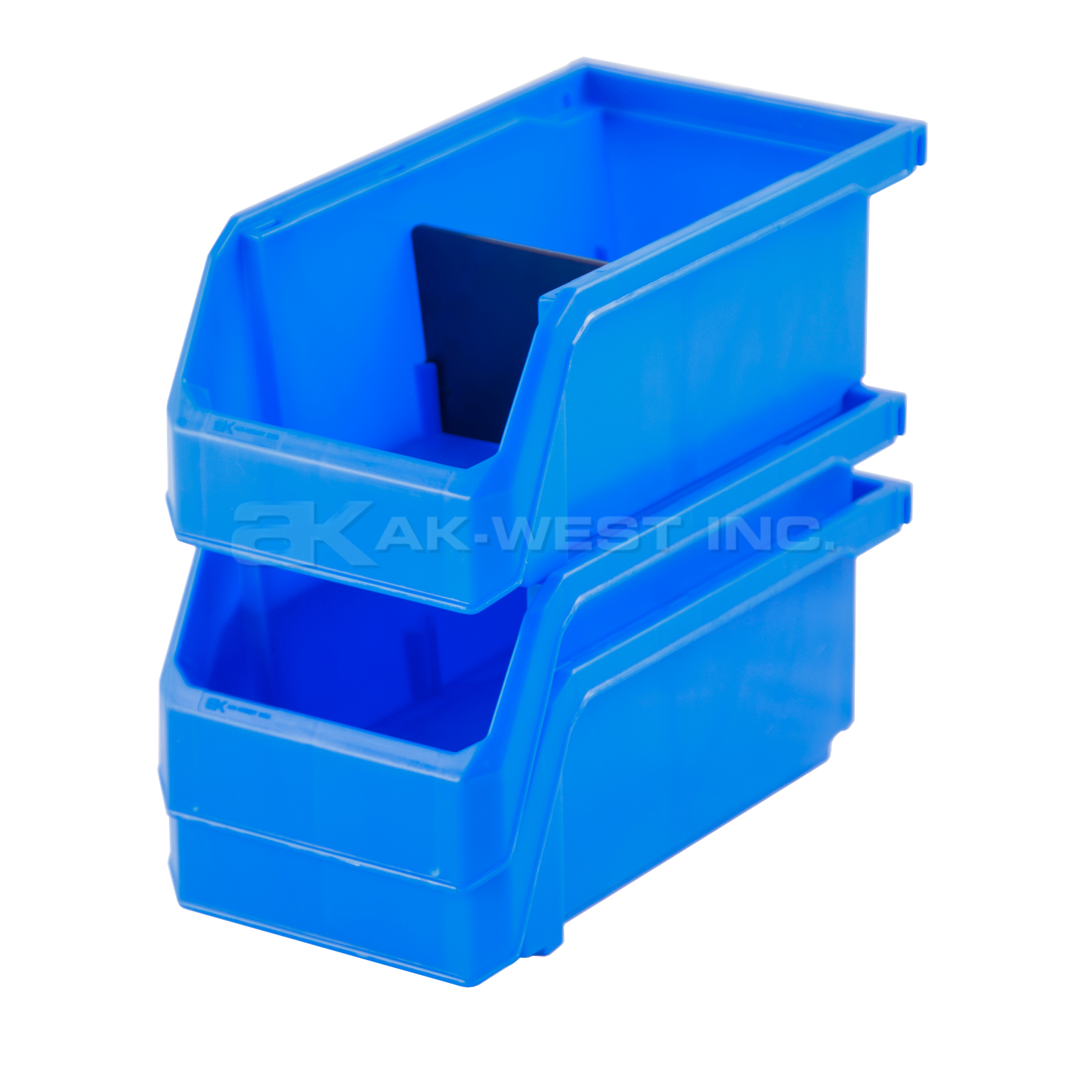 Blue, 7-3/8" x 4-1/8" x 3" Hanging, Stacking and Nesting Bin (Equivalent Size To 30220)