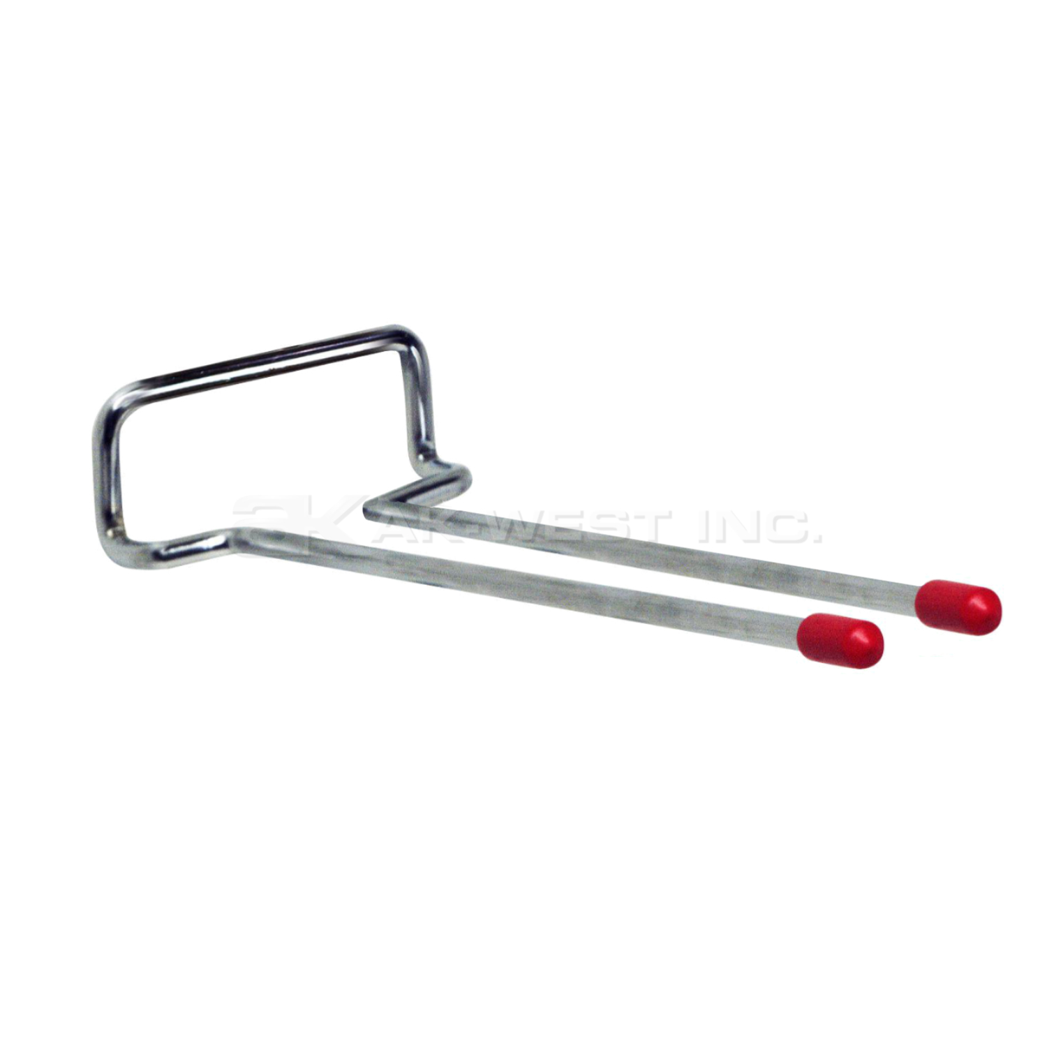 Chrome, 10" Double Rod for Louvered Panels, 15lbs Capacity
