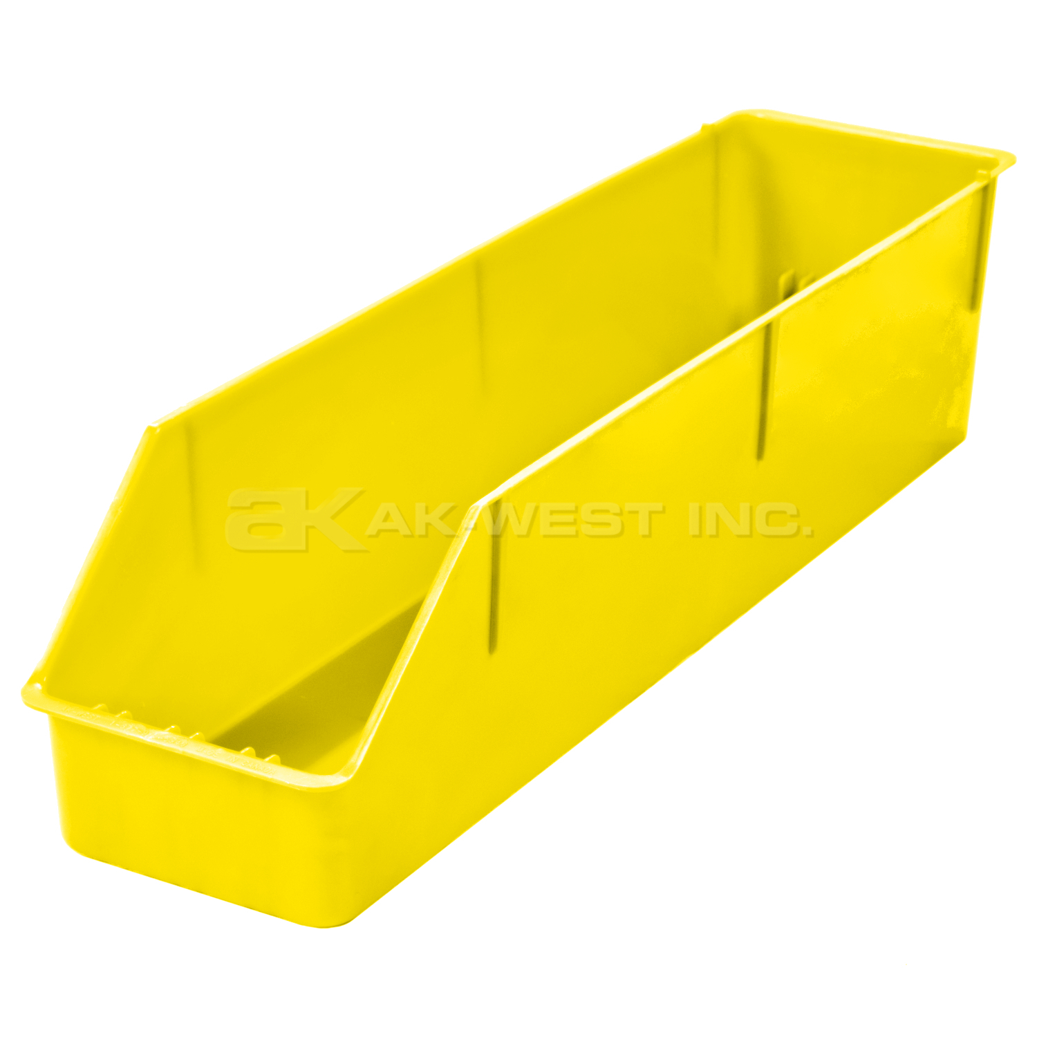 Yellow, 24" x 6" x 5", High Visibility Shelf Bin (8 Per Carton)