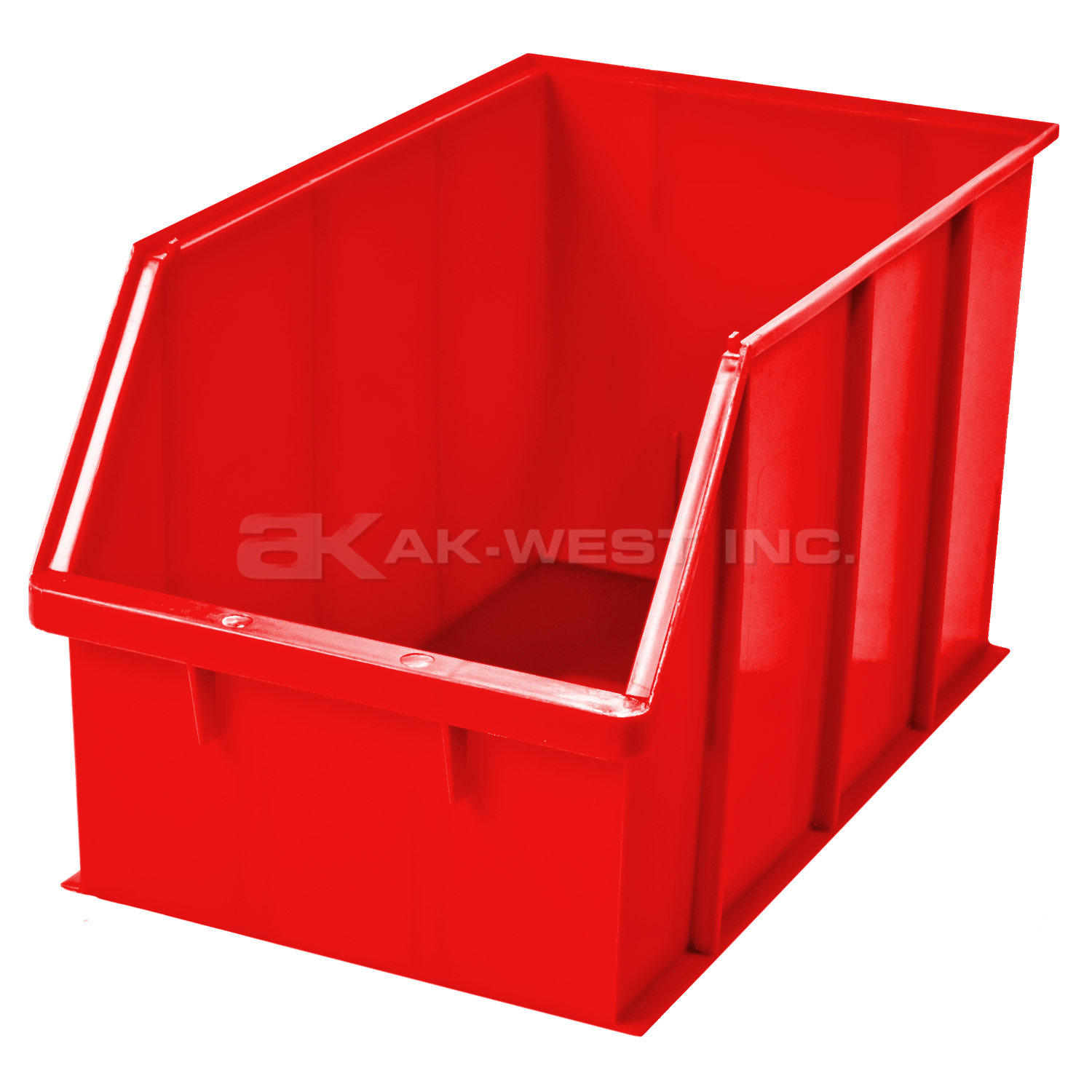 Red, 18" x 10" x 10", High Visibility Shelf Bin (4 Per Carton)