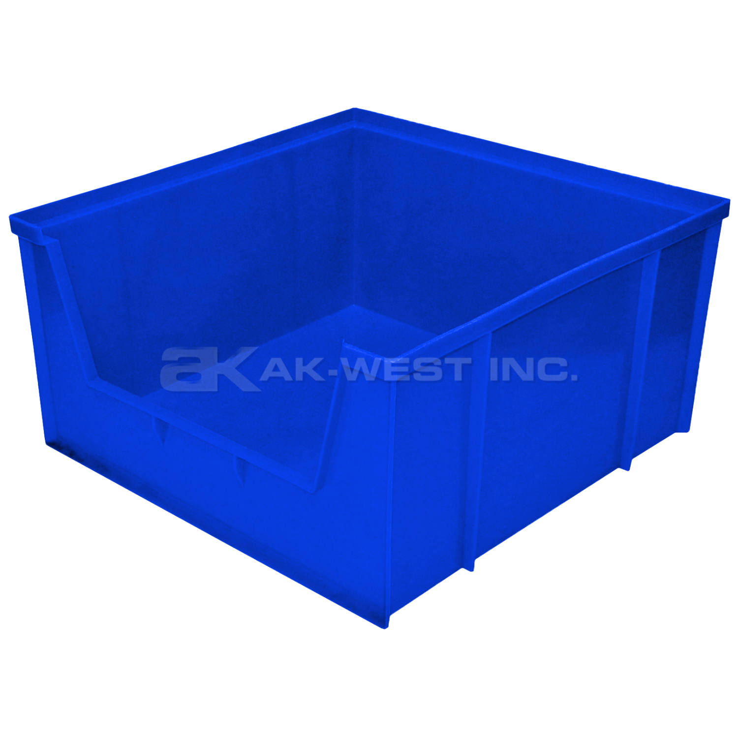 Blue, 16" x 16" x 8", High Visibility Shelf Bin (6 Per Carton)