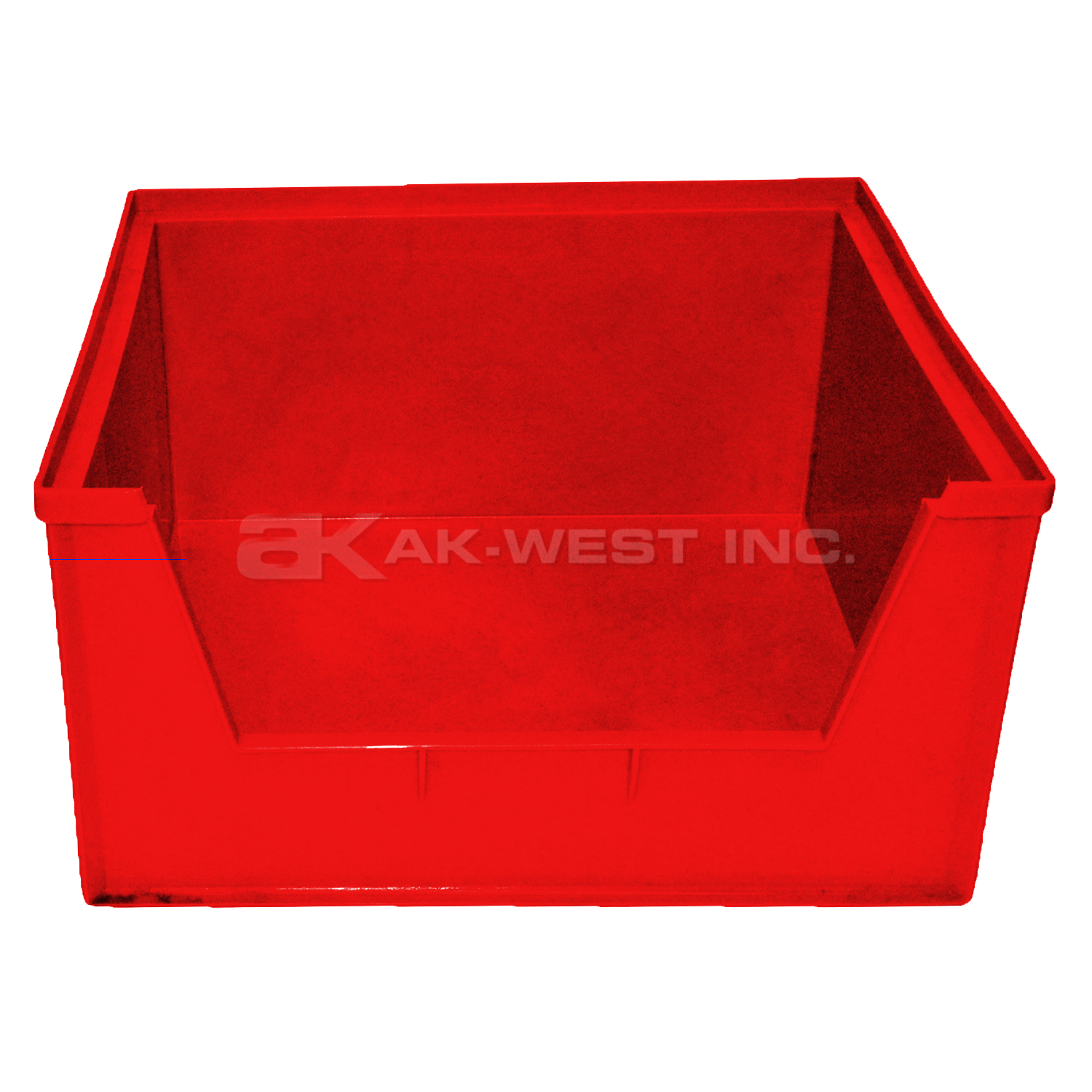 Red, 16" x 16" x 8", High Visibility Shelf Bin (6 Per Carton)