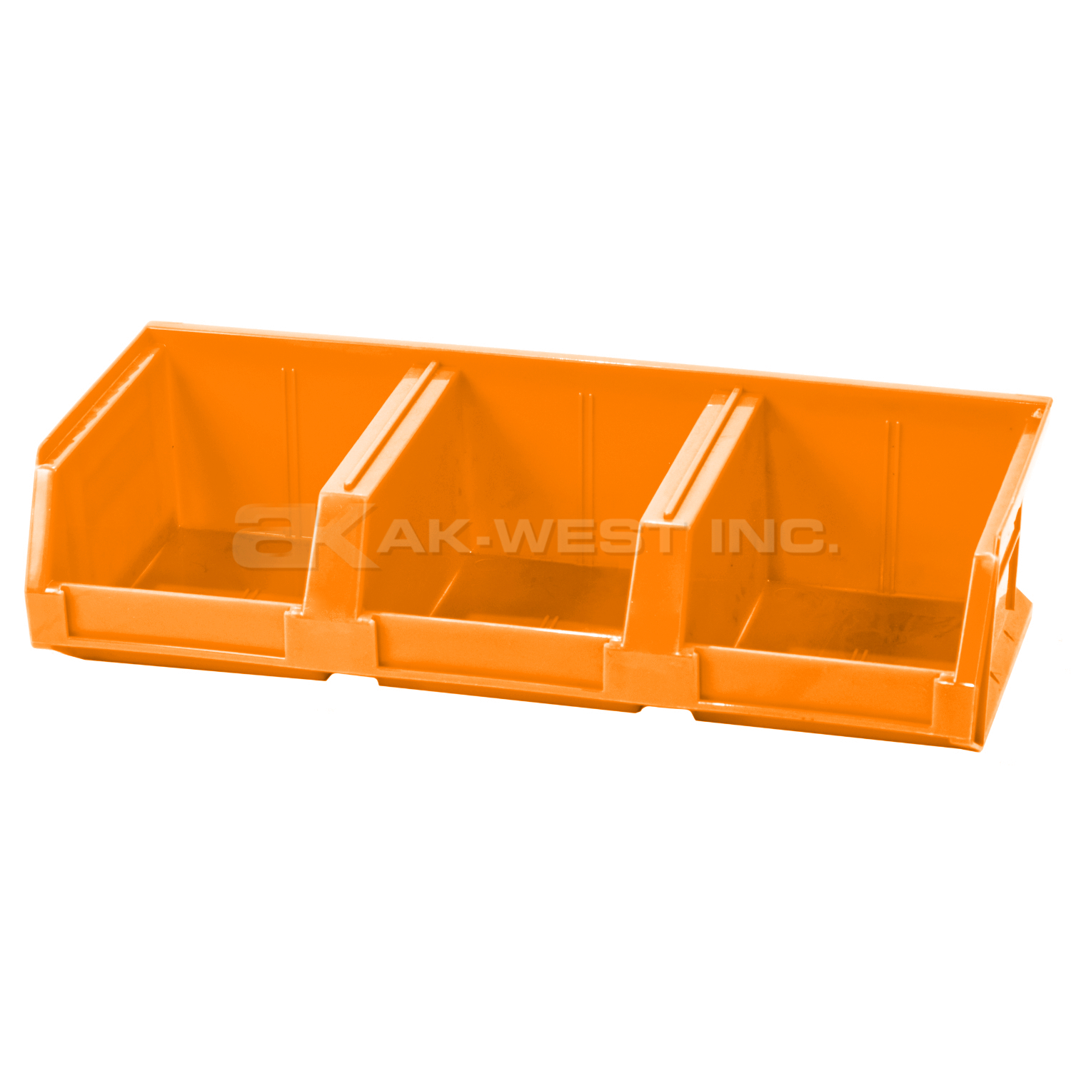 Orange, 5 3/8" x 12 1/4" x 3" System Bin (8 Per Carton)