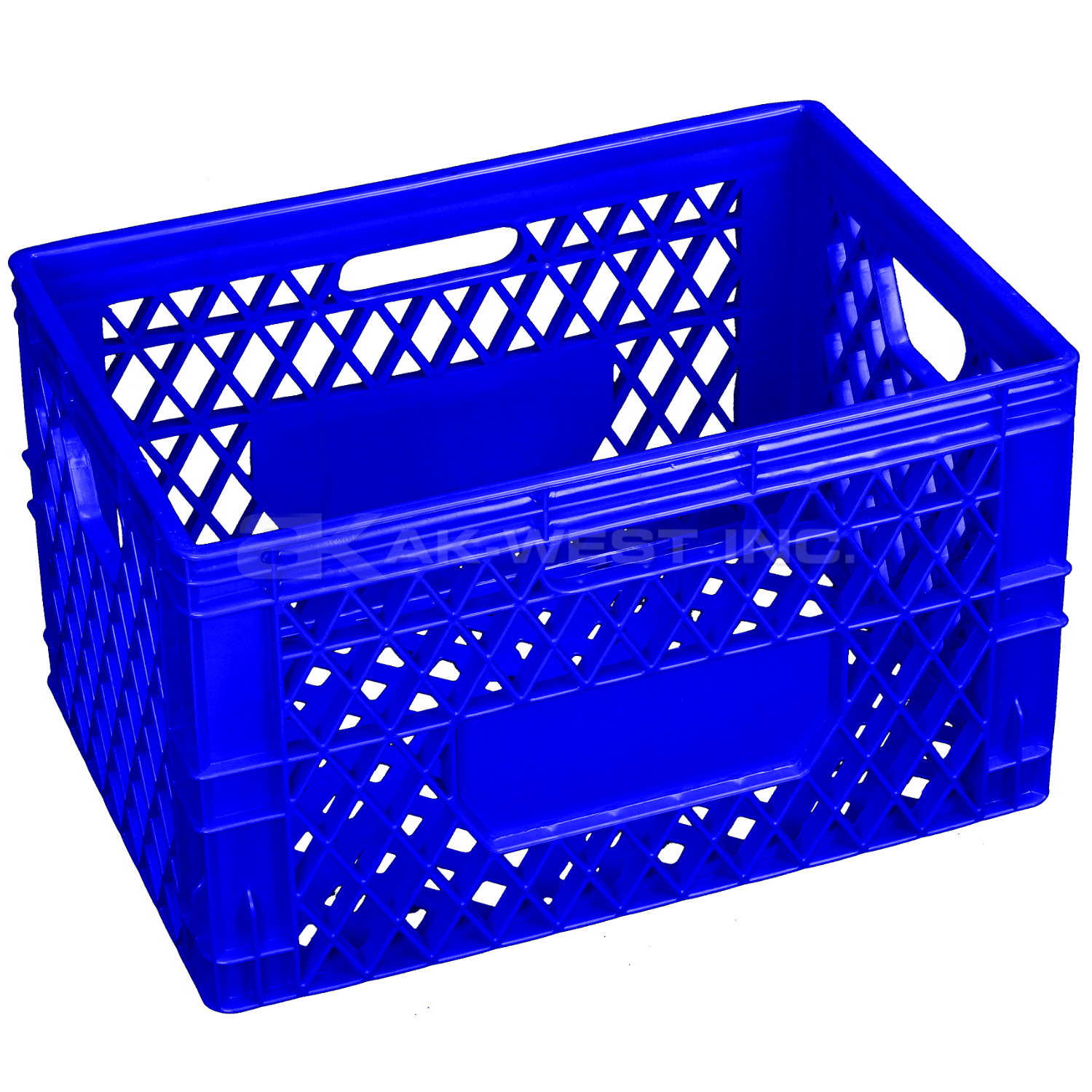 Blue, 19"L x 13"W x 11.5"H, 24 Qt Multi-Purpose Crate