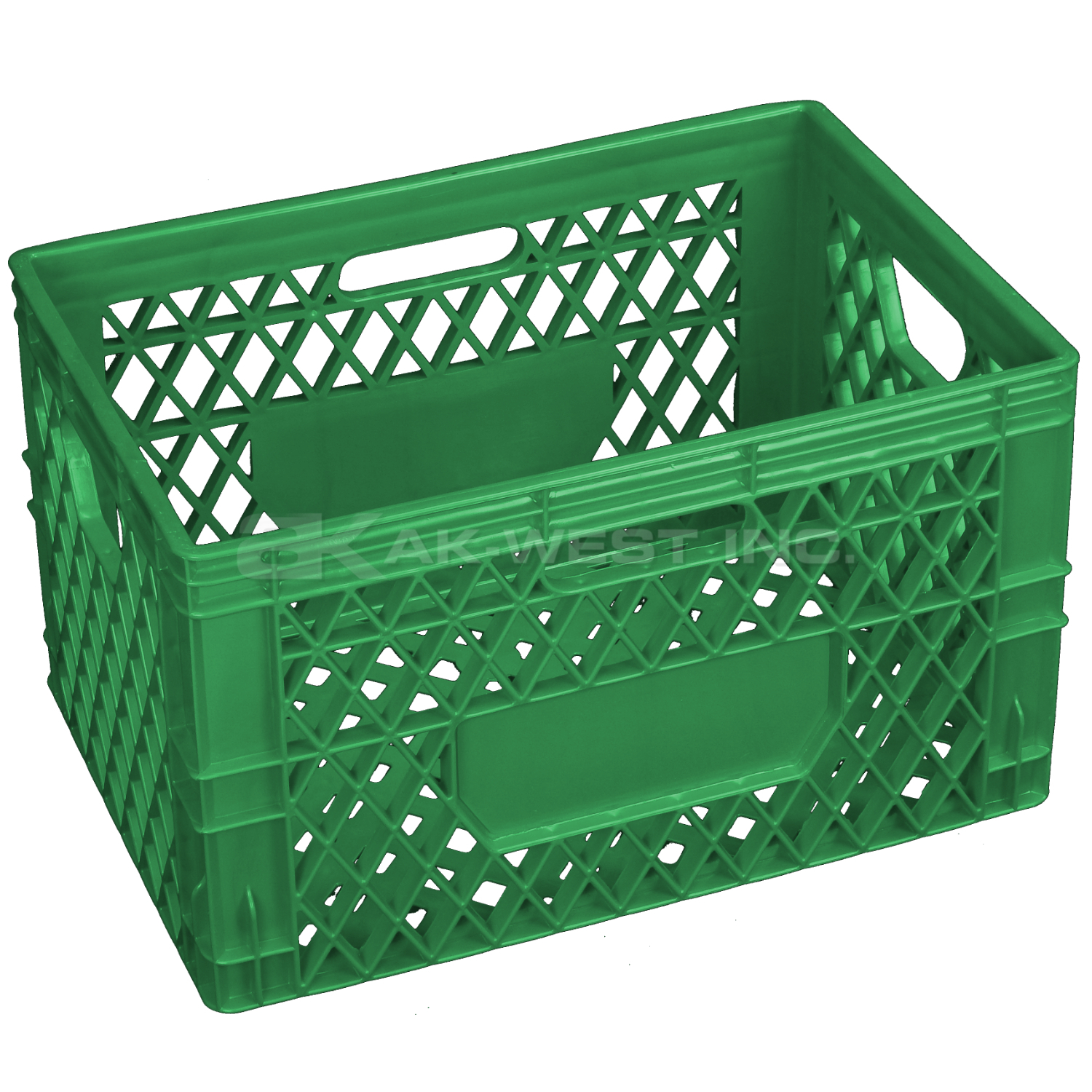 Green, 19"L x 13"W x 11.5"H, 24 Qt Multi-Purpose Crate