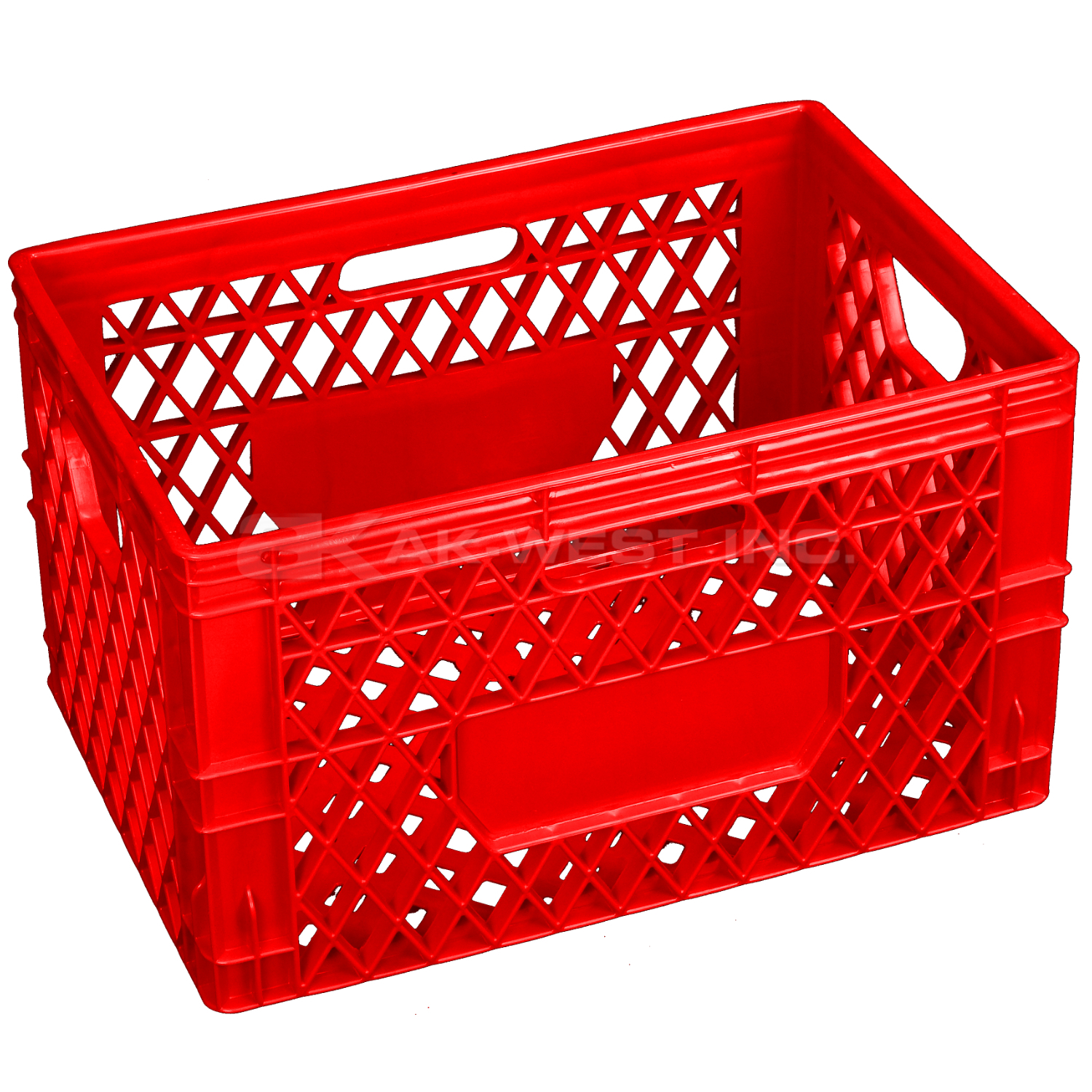 Red, 19"L x 13"W x 11.5"H, 24 Qt Multi-Purpose Crate