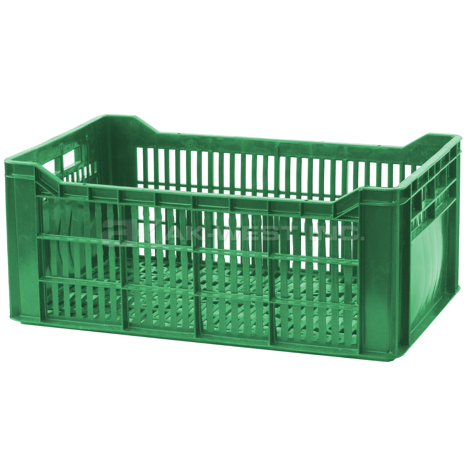 Green, 19"L x 12"W x 8"H Vented Multi-Use Fruit, Vegetable and Shellfish Container