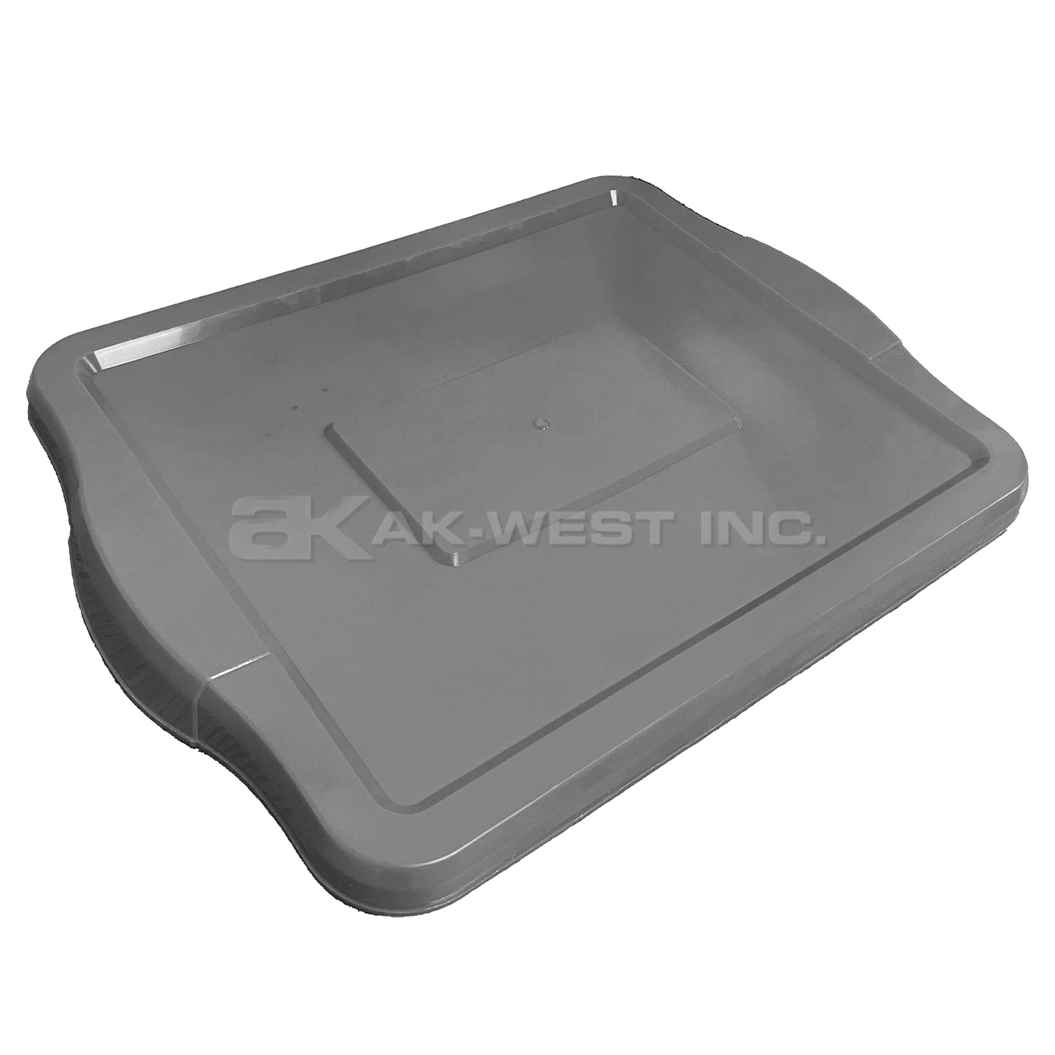 Grey, 19" x 15.5", Flat Storage Lid for N401600 and N402290 Recycling Containers