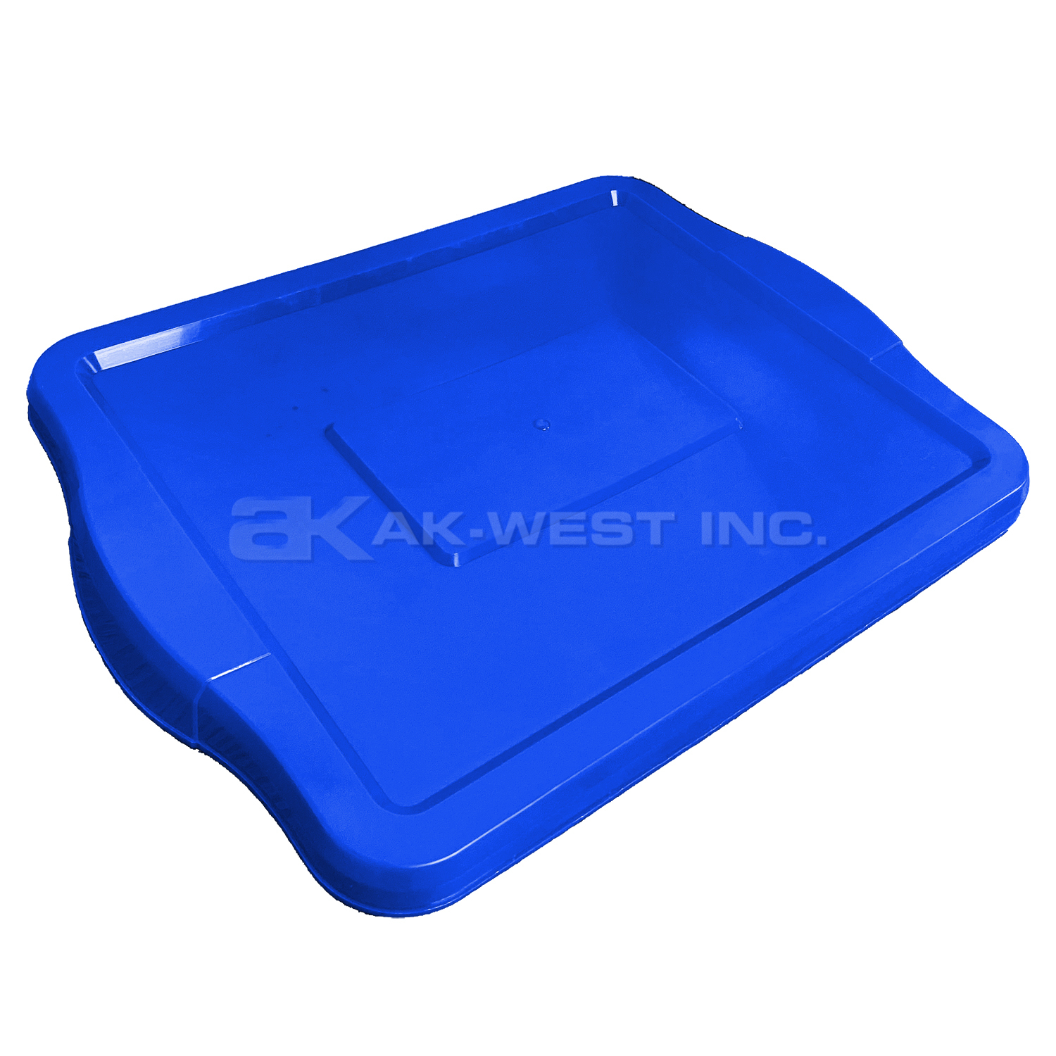 Blue, 19" x 15.5", Flat Storage Lid for N401600 and N402290 Recycling Containers