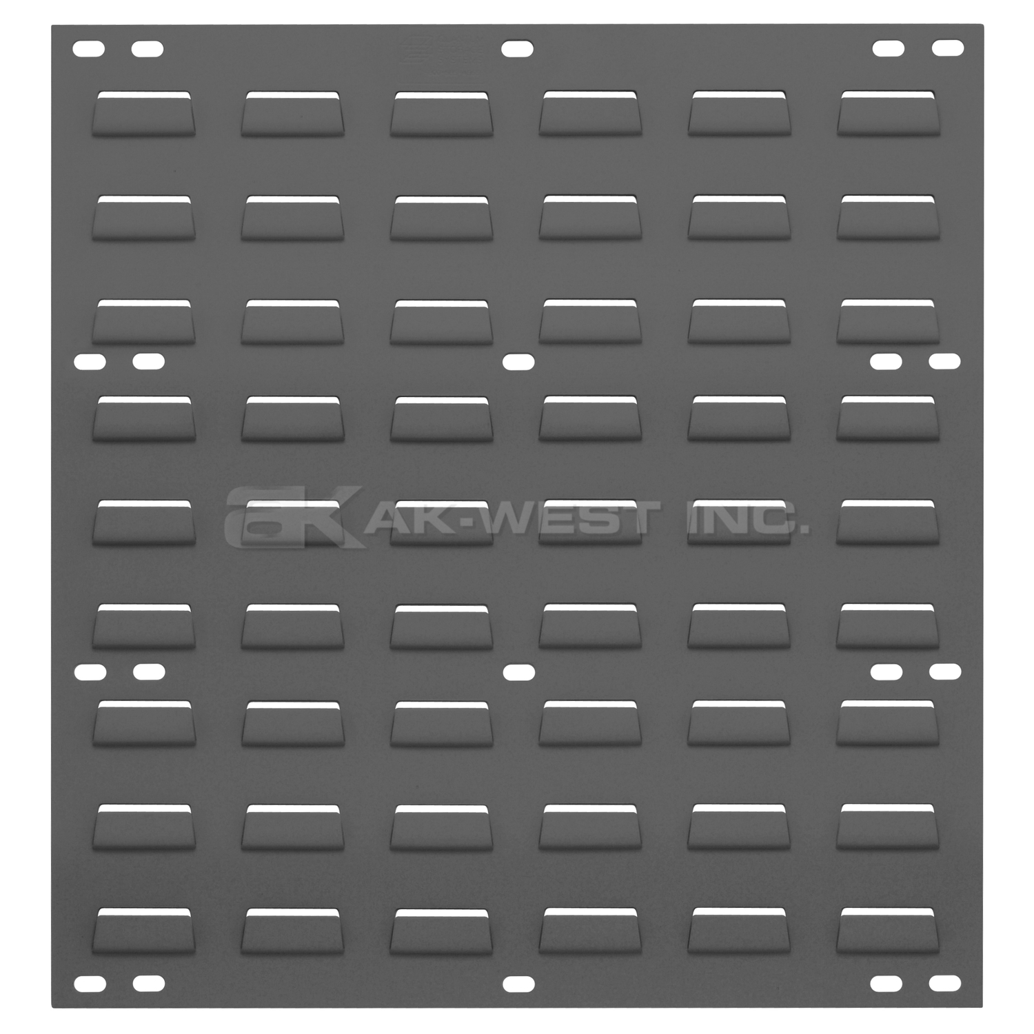 Grey, 18"W x 19"H Louvered Wall Panel