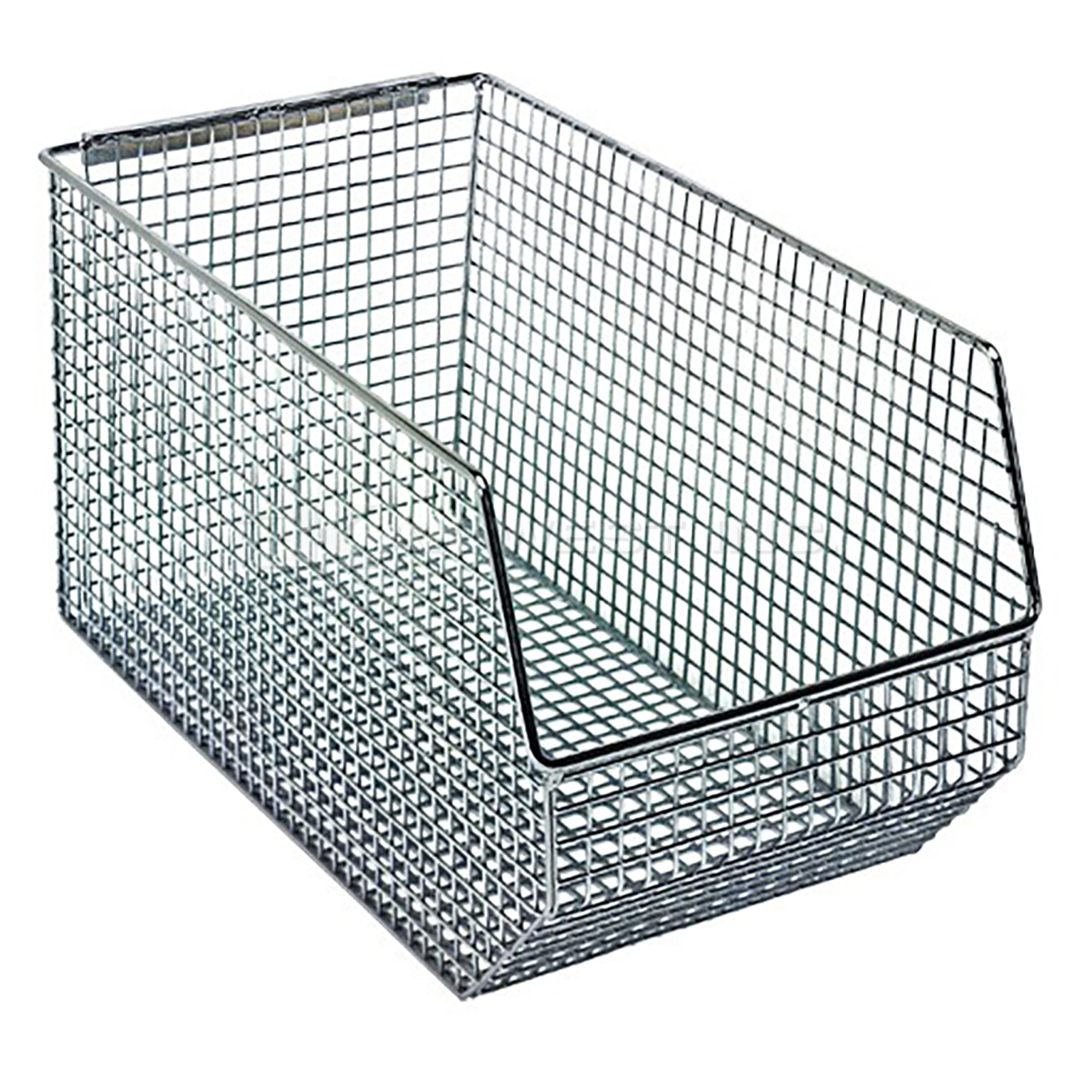 Chrome, 14-1/2" x 8" x 7" Mesh Hanging and Stacking Bin (10 Per Carton)