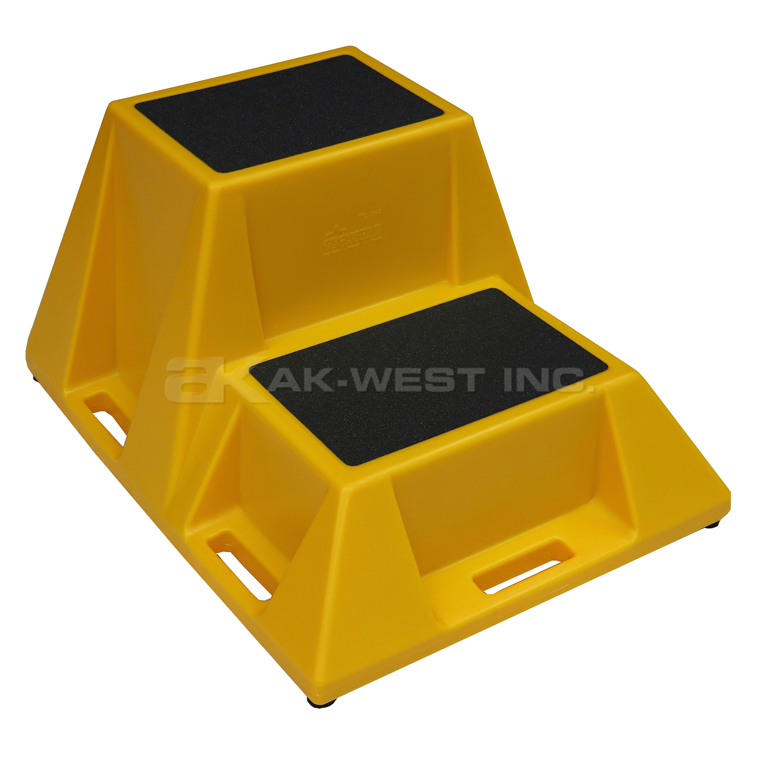 Yellow, 36" x 28" x 20" Double Step Stand, 500lbs load capacity, 20lbs weight