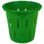 Green, 15" Diameter x 13" Tall, 5/8 Bushel Vented Container