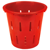 Red, 12" Diameter x 13" Tall, 1/2 Bushel Container