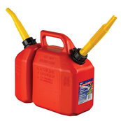 Red, 6 Litre + 2.25 Litre Gas / Oil Combo Can