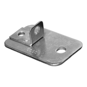 Plated, 2-1/4"L x 3-1/2"W x 1/8"H Foot Plate for Beaded, Angle and T-Posts
