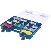 Blue, 18-1/4" x 13-1/2" x 3-3/8" Portable Organizer, 62 Compartment (1 Per Carton)