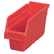 Red, 11-5/8" x 4-1/8" x 6" Shelf Bin (16 Per Carton)