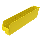Yellow, 23-5/8" x 4-1/8" x 6" Shelf Bin (16 Per Carton)