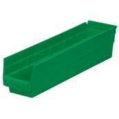 Green, 17-7/8" x 4-1/8" x 4" Shelf Bin (12 Per Carton)