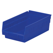 Blue, 11-5/8" x 6-5/8" x 4" Shelf Bin (12 Per Carton)