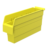 Yellow, 15-5/8" x 4-1/8" x 8" Shelf Bin (8 Per Carton)