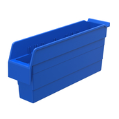Blue, 17-5/8" x 4-1/8" x 8" Shelf Bin (8 Per Carton)