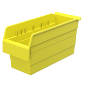 Yellow, 15-5/8" x 6-5/8" x 8" Shelf Bin (10 Per Carton)