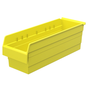 Yellow, 23 5/8" x 8 2/7" x 8" Shelf Bin (8 Per Carton)