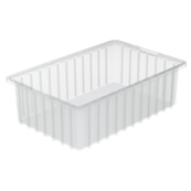 Clear, 16-1/2" x 10-7/8" x 5" Dividable Grid Container (12 Per Carton)