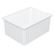 Clear, 22-3/8" x 17-3/8" x 10" Dividable Grid Container (2 Per Carton)