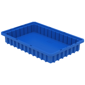 Blue, 22-1/2" x 17-3/8" x 3" Dividable Grid Container (6 Per Carton)
