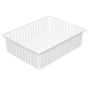 Clear, 22-3/8" x 17-3/8" x 6" Dividable Grid Container (4 Per Carton)