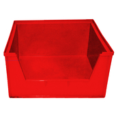 Red, 16" x 16" x 8", High Visibility Shelf Bin (6 Per Carton)