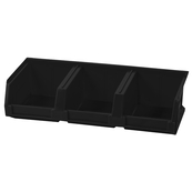 Black, 5 3/8" x 12 1/4" x 3" System Bin (8 Per Carton)